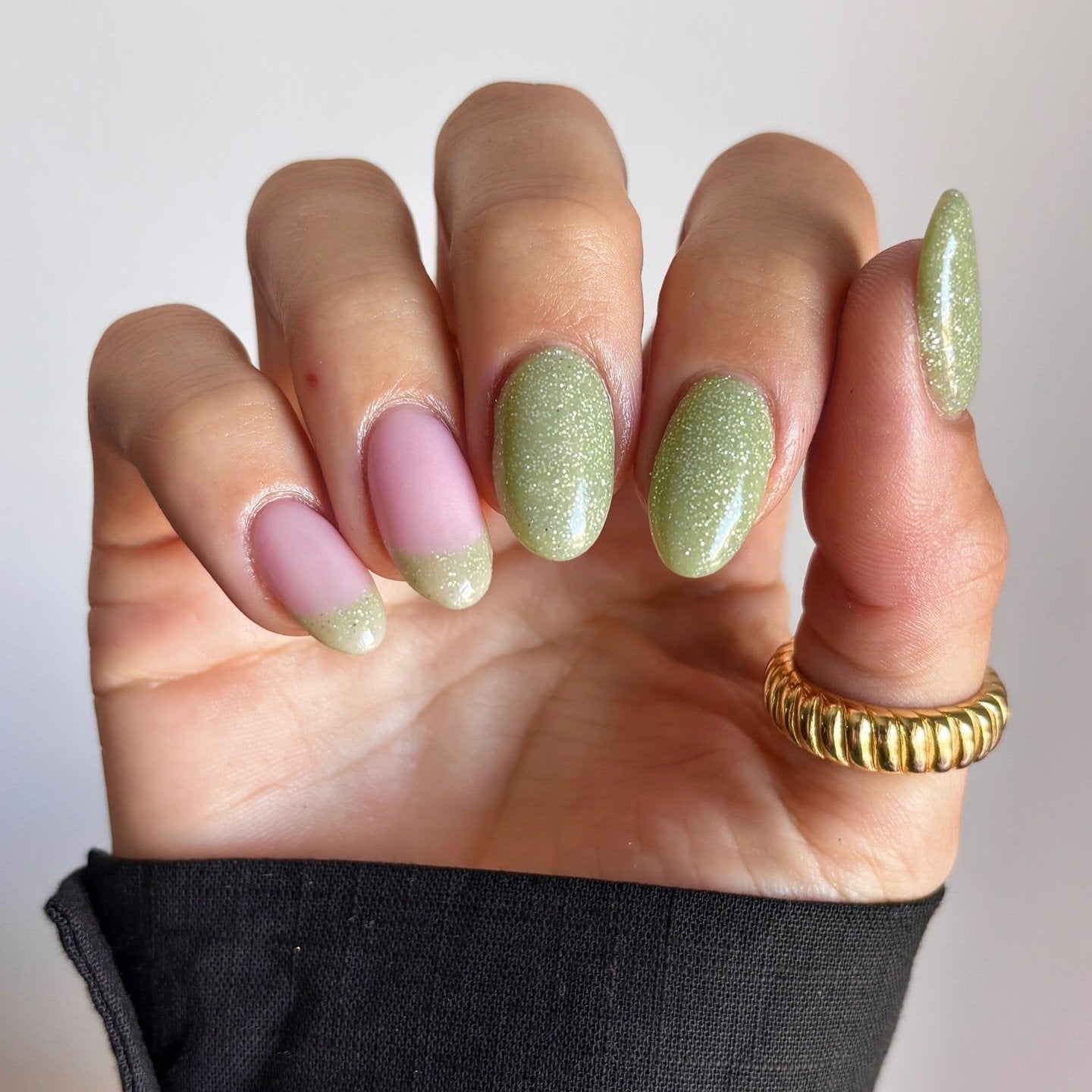 Olive Sparkle Puder do Zanurzania